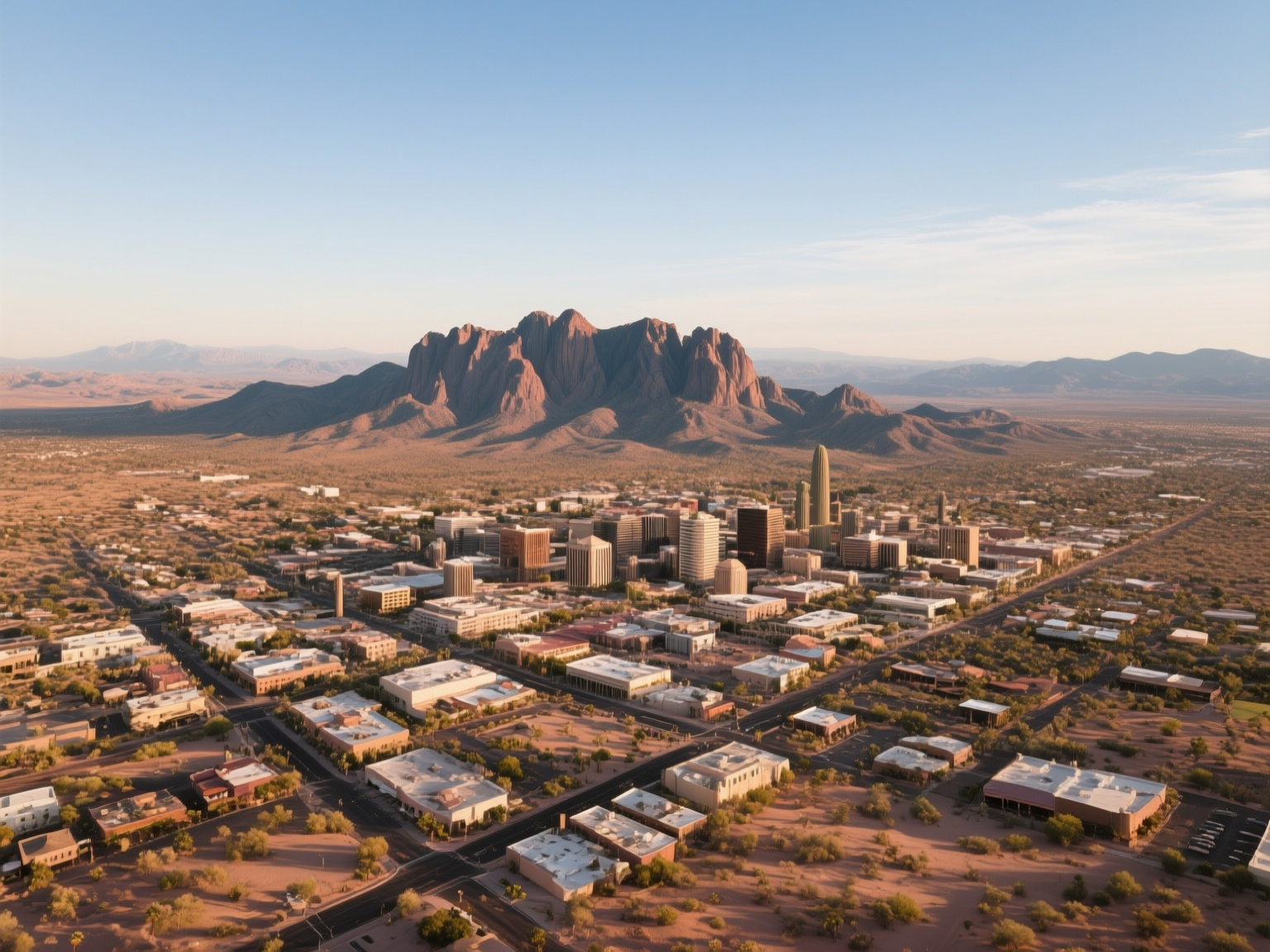 Scottsdale Arizona landscape with desert and mountains